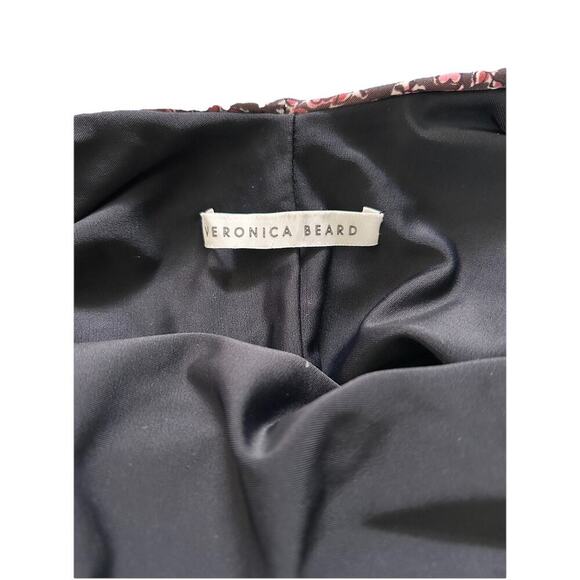 Women’s Veronica Beard Vickerie One-piece Floral Pink Black Halter Swimsuit Sz M - Picture 5 of 6